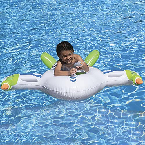 Cipliko Aletas hinchables de avión, para piscina, juguete flotante para fiestas, 150 x 140 cm