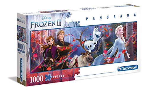 Clementoni Disney Puzzle 1000 Piezas Panorama Frozen 2, Color (39544)