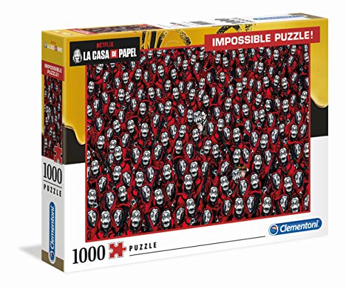 Clementoni Money Heist Puzzle 1000 Piezas Impossible La Casa de Papel, Multicolor, único (39527)