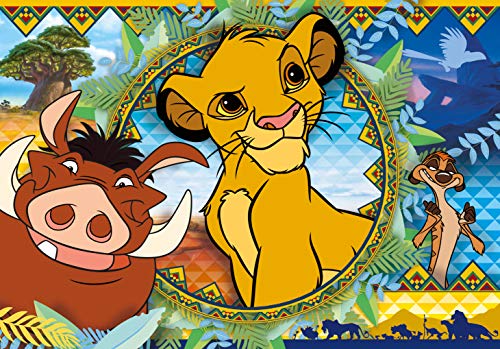 Clementoni Puzzle 104 Piezas Lion King, Multicolor (27287.7)