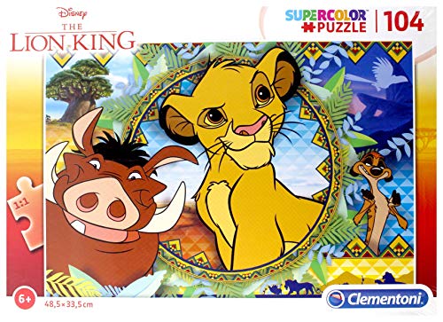Clementoni Puzzle 104 Piezas Lion King, Multicolor (27287.7)