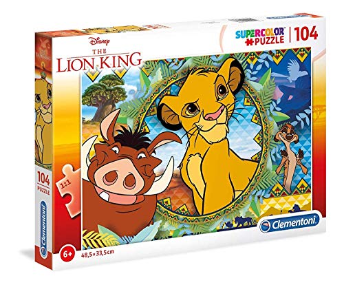 Clementoni Puzzle 104 Piezas Lion King, Multicolor (27287.7)