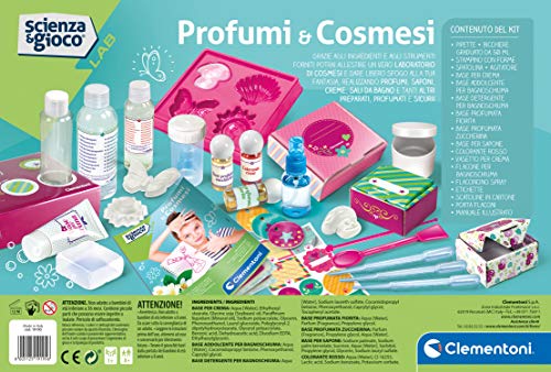 Clementoni - Science & Play Lab-La Ciencia de la Cosmesi-Made in Italy-Juego científico (versión en Italiano), 8 años +, 19195
