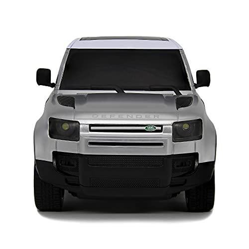CMJ RC Cars Range Rover Discovery - Mando a distancia oficial para coche 1:24 con luces LED de trabajo, supercar controlado por radio (Range Rover Silver)