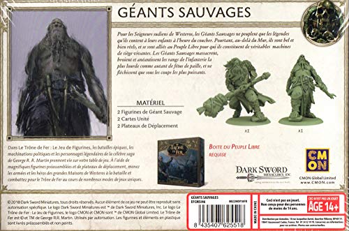 CMON Le Trono de Hierro – El juego de figuras – 46 gigantes salvajes