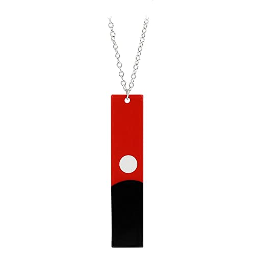 Collar con pendiente rojo y negro del Ex Leader de la Gang Criminale - Pidak Shop