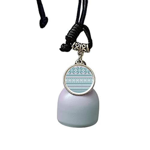 comp Hexágono rombo puntos patrón nórdico campanillas de viento campana colgante de coche