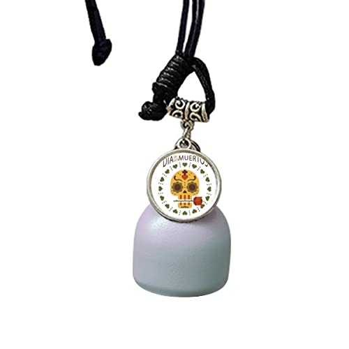 comp l Rose El día de los muertos México campanillas de viento campana colgante de coche