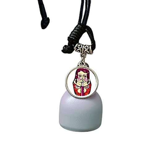 comp Rusia Rusia muñecas anidamiento femenino campanillas de viento campana colgante de coche