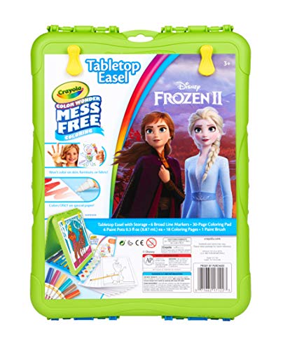 Crayola Color Wonder Travel Easel Toy Story 4 Pages with Bonus Pages, Markers and Color Wonder Paint Coloring Travel Books and Easel 61 Piece MEGA Set