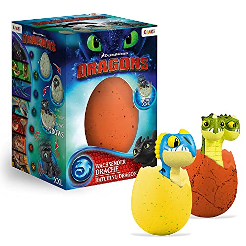 Craze 13328 growing hatc de conmutación Dreamworks Dragons XXL, colores surtidos, multicolor