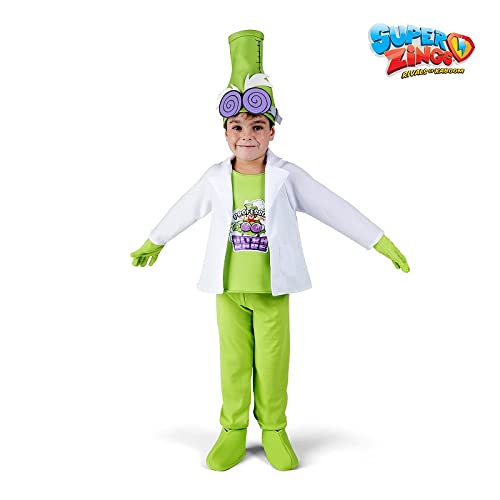 Creaciones Llopis Disfraz de Profesor K SuperZings para Niños (6-7 años)