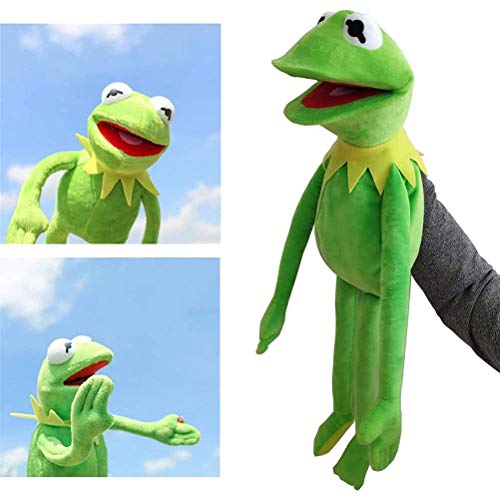 Cricia Marioneta de Mano de Rana, Muppets Show Peluche, The Muppets Movie Peluche de Peluche Suave 60CM Regalos para niños Verde