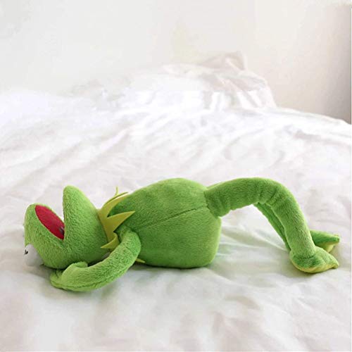 Cricia Marioneta de Mano de Rana, Muppets Show Peluche, The Muppets Movie Peluche de Peluche Suave 60CM Regalos para niños Verde