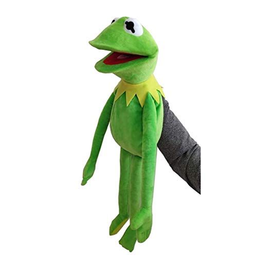 Cricia Marioneta de Mano de Rana, Muppets Show Peluche, The Muppets Movie Peluche de Peluche Suave 60CM Regalos para niños Verde