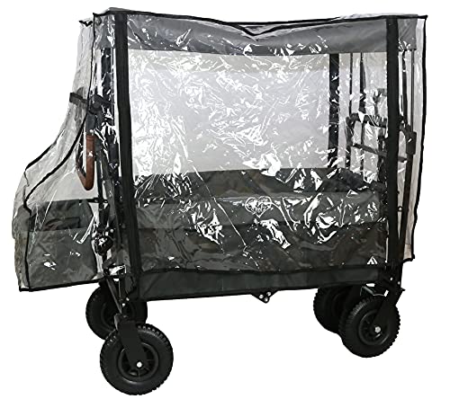 Cubierta de lluvia universal para carro de mano con techo de PEVA respetuoso con el medio ambiente, reciclable PVC y libre de ftalatos