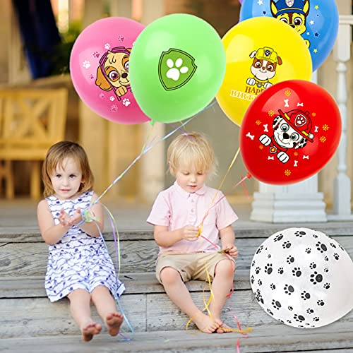 Cumpleaños Globos, 30PCS Decoración Cumpleaños Patrulla Canina Globos de fiesta decoraciones de cumpleaños regalo para niños