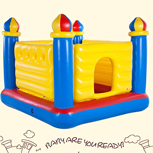 DBOATB Castillo de colchón de Aire Casa de Rebote Inflable para niños Castillo de Salto Tobogán con soplador y Pelotas Castillo Inflable para niños (Color: Castillo Hinchable, Tamaño: 175x175x135cm