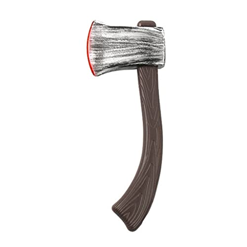 Decoración de Halloween, moreoustitoryRealista de la hoz con sangre, armas falsas, accesorios para disfraz de zombies, navaja con armas sangrientas, machete y hacha para fiestas