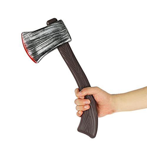 Decoración de Halloween, moreoustitoryRealista de la hoz con sangre, armas falsas, accesorios para disfraz de zombies, navaja con armas sangrientas, machete y hacha para fiestas