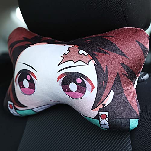 Demon Slayer Kimetsu No Yaiba para Kamado Tanjirou Almohada De Coche Anime Felpa Almohada De Dibujos Animados Sofá Sala De Estar Dormitorio Dormitorio DecoracióN 25cm