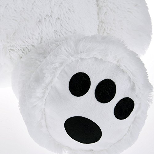 Deuba Oso de Peluche Gigante Blanco XL 100 cm Osito Suave y cariñoso para niños y Adultos - Colores realistas