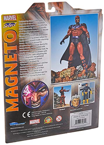 Diamond - Figura articulada de la colección Marve Select del Personaje Magneto de los Comics X-Men, PVC, Multicolor, 18 cm (Diamond APR101444)