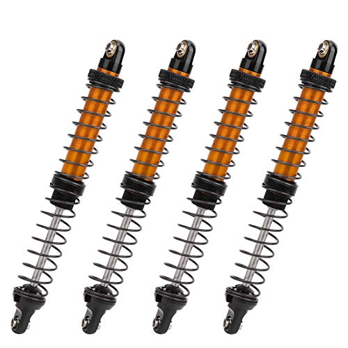 Dilwe Amortiguador de Amortiguadores RC, Amortiguador de Amortiguadores de Suspensión de Aceite Amortiguador de Choque de Metal para Coche RC(120mm)