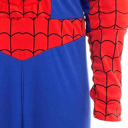 Disfraz Superhéroe Spider Niño (Talla Infantil Desde 3 a 12 años) [Talla 7-9 años]| Traje Cosplay Héroes para Fiestas Disfraces Carnaval Halloween Cumpleaños