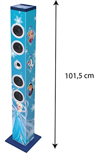 Disney Frozen Torre De Sonido con Bluetooth Y Altavoces Luminosos (Lexibook BT900FZ)