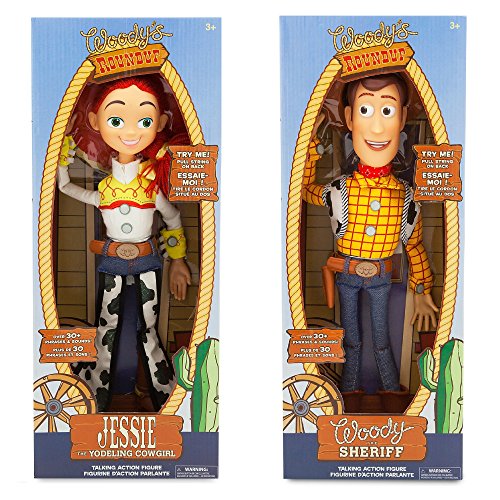 Disney Store Exclusive Toy Story 3 Talking Woody and Jessie Dolls 16 by
