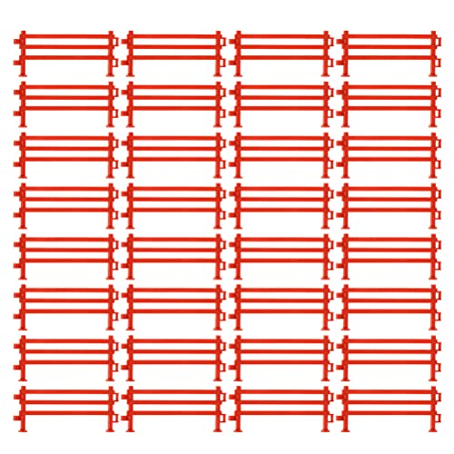 DOITOOL - 100 piezas de bloque de puerta de cercado panel de simulación valla juguete juego de rol barandilla niños juguete valla arena mesa