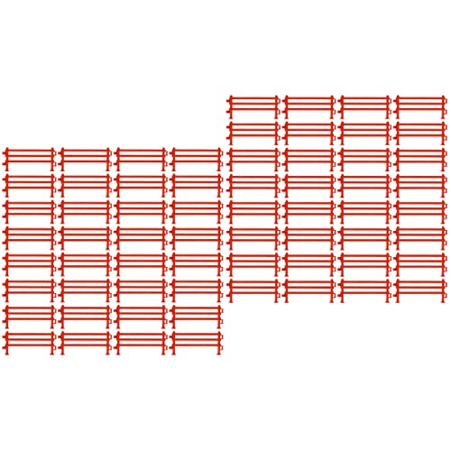 DOITOOL - 200 piezas de bloque de puerta de cercado panel de simulación valla juguete juego de rol barandilla niños juguete valla arena mesa