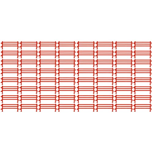 DOITOOL - 200 piezas de bloque de puerta de cercado panel de simulación valla juguete juego de rol barandilla niños juguete valla arena mesa