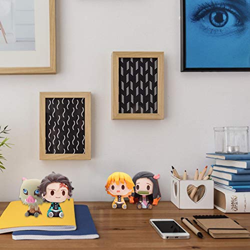 Earlyad Figuras de Demon Slayer, 4 Piezas Demon Slayer Figura de acción, Kimetsu No Yaiba Q Posket Petit, PVC Anime Character Model Collective Toy Gift para la decoración del hogar