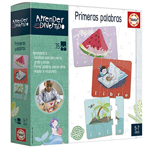 Educa - Aprender es Divertido: Primeras Palabras Juego Educativo para niños, a Partir de 5 años (18697)