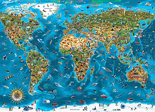 Educa - XXL Puzzles, Maravillas del mundo, Puzzle Gigante de 12000 piezas (Ref. 19057)