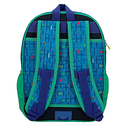 Enso Gamer Mochila Escolar Adaptable a Carro Azul 30x38x12 cms Poliéster 13,68L