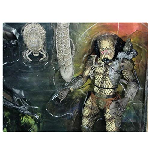 Estatua PVC Figuras De Acción Anime Figurita Juguetes Anime Heroes De Sangre De Hierro De 7 Pulgadas contra Cerebros Transparentes Alien Set Figure-Alien V