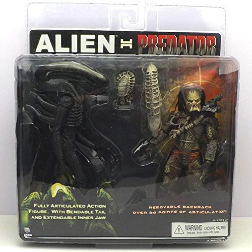 Estatua PVC Figuras De Acción Anime Figurita Juguetes Anime Heroes De Sangre De Hierro De 7 Pulgadas contra Cerebros Transparentes Alien Set Figure-Alien V