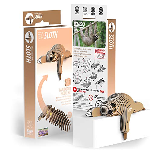 EUGY Perezoso. Eco-Friendly 3D Paper Puzzle 032