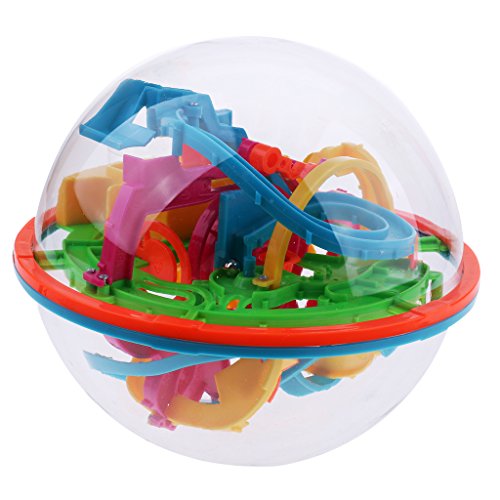 F Fityle 138 Barreras 3D Laberinto Esférico Bola Equilibrio Juego Rompecabezas Juguete Niño Regalo para Niños Pequeños
