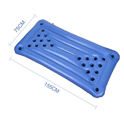 Faburo Beer Pong Colchón de aire, mesa de Beerpong hinchable, colchón de aire para beerpong, mesa para fiestas, juego de beber (sin vaso)