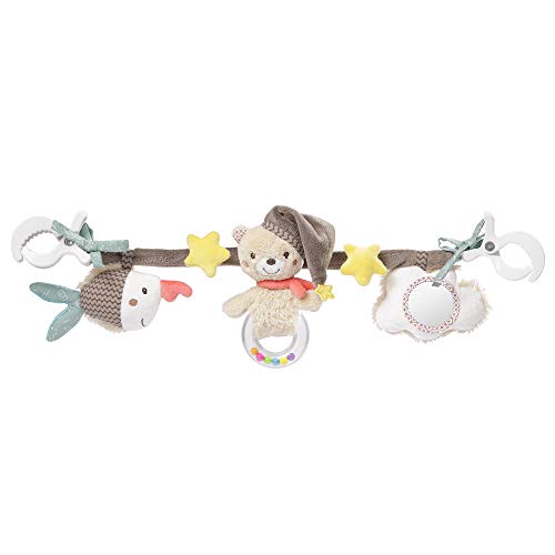 Fehn Bruno 060492 - Cadena para cochecito, cadena móvil con simpáticas figuras para colgar en el cochecito, la sillita del coche, la cuna o el arco de juego, para bebés y niños pequeños