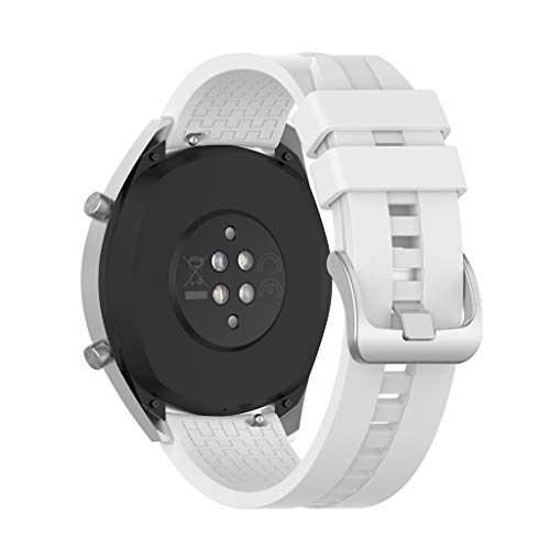FEILINKA 22mm Soft Sports Wristband Anti-Scratch Silicone Watch Correa de Repuesto para Huawei Watch GT2 46mm para Gear S3 Classic/Frontier Amazfit Stratos 2 2S Smart Watch