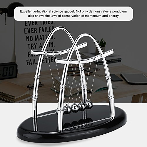 Fictory Science Balance Balls Newton's Cradle Balance Bolas de Acero Física Science Pendulum Adornos Toy Desk Balance Balls Toy