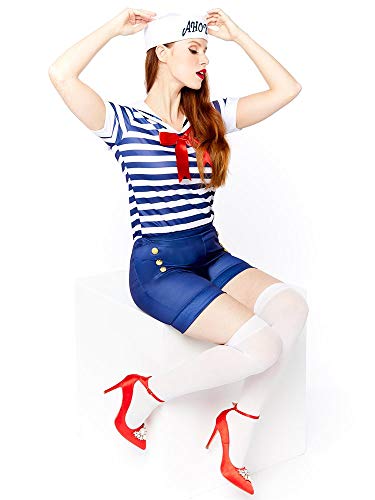 FIESTAS GUIRCA S.L. Disfraz de marinero para mujer (talla del vestido de Reino Unido: 8-10)