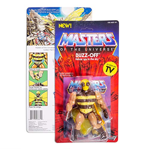 Figura Buzz Off 14 cm. Masters del Universo. MOTU Vintage Collection. Wave 4. Super7