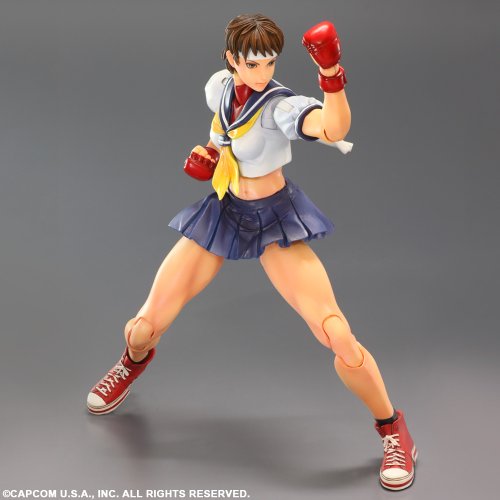 Figura Street Fighter Play Arts Sakura 25 cm