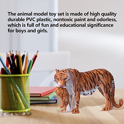 Figuras de Animales Salvajes Juguetes, Jumbo Figuras de Animales Salvajes de la Selva Juguetes Simulación Segura Pintada a Mano para Fiestas para Niños